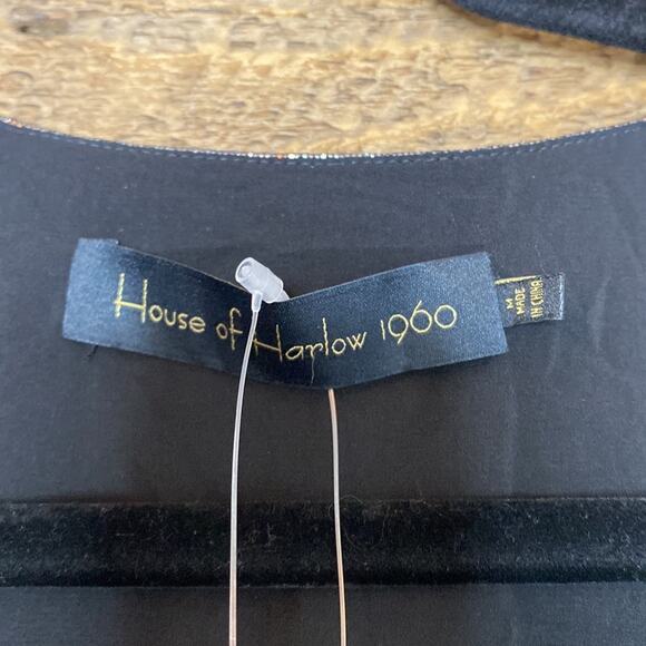 x REVOLVE House Of Harlow 1960 Sabrina Dress in Gunmetal Stretch Size M NWT - Picture 7 of 8